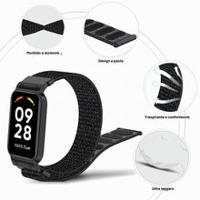 Carica l'immagine nel visualizzatore di Gallery, SeNool Cinturino per Xiaomi Smart Band 8 Active/Redmi Smart Band 2, [Nylon Ricambio Bracciale] [Leggero, Resistente], Ba