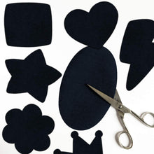 Carica l'immagine nel visualizzatore di Gallery, Set 6 Toppe Termoadesive Blu Navy - Facile da Stirare e Resistenti al Lavaggio - Ginocchiere per proteggere vestiti - Ve