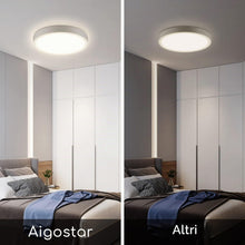 Carica l'immagine nel visualizzatore di Gallery, Aigostar Plafoniera LED Soffitto Moderna,24W Equivalente a 162W,Ø28.5cm,2700LM alta luminosità,Lampada da Soffitto LED 4