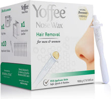 Carica l'immagine nel visualizzatore di Gallery, Yoffee Original Nose Wax Kit con cera d'api bio per naso e orecchie, 100 g