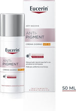 Carica l'immagine nel visualizzatore di Gallery, Eucerin Anti-Pigment Crema Viso Giorno SPF30 50 ml, Crema antimacchie viso per una pelle più uniforme e luminosa, Formul
