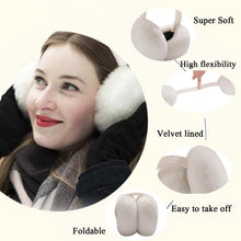 Carica l'immagine nel visualizzatore di Gallery, Bcenoilua Paraorecchie Invernali da Donna Pieghevoli Paraorecchie Peluche Termiche Protezione Moda Accessori Esterno di Inverno