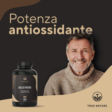 Carica l'immagine nel visualizzatore di Gallery, TRUE NATURE Aglio nero fermentato - 360 capsule - 22.500mg dose giornaliera
