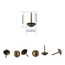 Carica l'immagine nel visualizzatore di Gallery, Chiodi Tappezzeria, 320 Pz, 11x17mm, Bronzo, Antichi