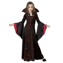 Carica l&#39;immagine nel visualizzatore di Gallery, PABTID Costume da Vampiro per Bambina e Ragazza Halloween Dress Up Party Travestimento Gotico Victorian Vampira Cosplay Carnevale Festa a Tema Vampiro (140)
