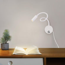 Carica l'immagine nel visualizzatore di Gallery, ERWEY Lampada da lettura da parete, Lampada da comodino da parete LED con interruttore tattile dimmerabile e porta di ri