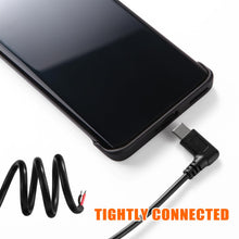 Carica l'immagine nel visualizzatore di Gallery, 5 Pezzi 30cm 22AWG Angolo Retto USB Tipo C Maschio SPina Cavo 2 Fili di Alimentazione Pigtail Cavo, 5V 3A USB-C a 2 Pin 