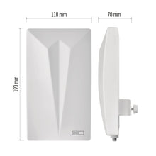Carica l&#39;immagine nel visualizzatore di Gallery, EMOS Antenna interna ed esterna Village, antenna attiva universale per ricezione remota (0-80 km) di DVB-T2, DAB, FM, Full HD, con filtro di blocco LTE integrato, filtro 4G, 5G e amplificatore