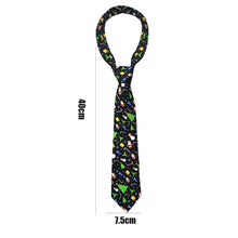 Carica l'immagine nel visualizzatore di Gallery, NEONSKY Cravatta di Natale Uomo Design Originale da Annodare, Motivi Natalizi Babbo Natale Albero Regali, Cravatta Classica Elegante per Festa Natale, Regalo Uomo Donna Accessorio Natalizio