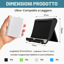 Carica l'immagine nel visualizzatore di Gallery, 4pcs Supporto Telefono Pieghevole Porta da Tavolo Regolabile Universale