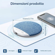 Carica l'immagine nel visualizzatore di Gallery, 1 pezzo Altoparlante Cuscino Bluetooth, Mini Cassa Bluetooth Portatile, Speaker Bluetooth con Rumori Bianchi &amp; Timer, Pr