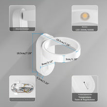 Carica l'immagine nel visualizzatore di Gallery, Klighten Applique da Parete Interno 3000K/4000K con interruttore 5W Bianco
