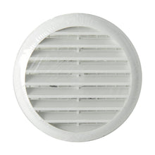 Carica l'immagine nel visualizzatore di Gallery, La Ventilazione TUR100B - Griglia di Ventilazione Rotonda, Plastica, Per fori da diametro 40 a 80 mm, Bianco, griglia 10