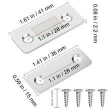 Carica l'immagine nel visualizzatore di Gallery, Calamite per Mobili Chiusura Jiayi 2 Pezzi Adesivo Chiusura Magnetica Chiusura Porta Ultra Sottile Magnetiche per Ante M