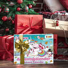 Carica l'immagine nel visualizzatore di Gallery, CRAZE Calendario Avvento 2022 bambini, Sorpresa UNICORN, calendario di unicorno di Natale per i bambini, sorprese per bambini, diversi accessori per bambina, 33388