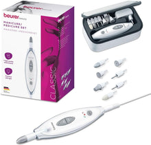 Carica l'immagine nel visualizzatore di Gallery, Beurer MP 41 - Fresa elettrica per Unghie con 7 Accessori Professionali per Manicure e Pedicure in zaffiro e feltro per accorciare, limare, modellare e curare unghie e cuticole, 4,600 giri/min