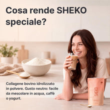 Carica l'immagine nel visualizzatore di Gallery, SHEKO Collagene Idrolizzato in Polvere – Bovino Tipo 1, 2 e 3 – 450 g