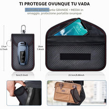 Carica l'immagine nel visualizzatore di Gallery, Samfolk Faraday Box per chiavi dell'auto, scatola Faraday extra grande, 22 x 13 x 10,5 cm, senza chiave, antifurto RFID 