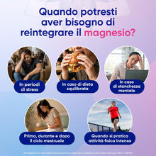 Carica l'immagine nel visualizzatore di Gallery, Mag Ricarica Integratore Magnesio Vitamina B6 per Stanchezza, 24 Bustine