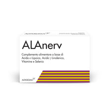 Carica l'immagine nel visualizzatore di Gallery, Alanerv, Integratore Alimentare di Acido Alfa-Lipoico e Acido Gamma-Linoleico, Vitamine e Selenio, per la Protezione del