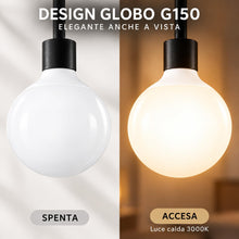 Carica l'immagine nel visualizzatore di Gallery, Lampadina Globo LED G150 E27 30W Luce Naturale 2520 lm 15x19 cm