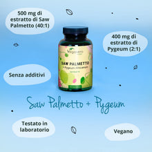 Carica l'immagine nel visualizzatore di Gallery, SAW PALMETTO 10.000 mg | con Pygeum Africanum | Serenoa Repens ad Alto Dosaggio | con Acidi Grassi e Steroli | Salute de