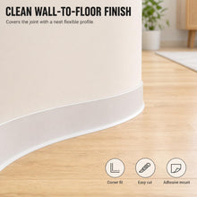 Carica l'immagine nel visualizzatore di Gallery, QWORK® Battiscopa autoadesivo 12m, 50x20mm bianco - flessibile