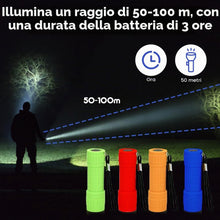 Carica l'immagine nel visualizzatore di Gallery, 4 mini torcia a LED, rivestimento in silicone, torcia LED con 9 LED, impermeabile, piccola con cordino per campeggio, at