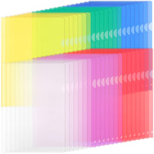 Carica l'immagine nel visualizzatore di Gallery, ZCZN Cartellina A4 in Plastica, Porta Documenti in 6 Colori Brillanti