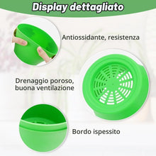 Carica l'immagine nel visualizzatore di Gallery, KAHEIGN 8 Pezzi 14cm Vasi per Piante in Plastica Colorati, Vasi da Fiori per Interni da 8 Colori con Contenitore per Pia