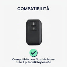 Carica l'immagine nel visualizzatore di Gallery, kwmobile Cover Chiavi Auto Compatibile con Suzuki con 2 tasti Keyless Go - Custodia Protettiva Chiave Auto Copri Telecom