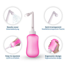 Carica l'immagine nel visualizzatore di Gallery, T2 Peri Bottle - Bidet Portatile da Post Parto, Sollievo dal Dolore Perineale - Da 360 ml con Ugello a 60°, Custodia Lav