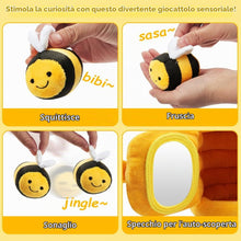 Carica l'immagine nel visualizzatore di Gallery, Vicloon Giochi Neonato-Alveare Morbido, dai 6 ai 12 Mesi, Morbido Giocattolo a Forma di Alveare con 5 api Sensoriali, Re