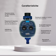 Carica l'immagine nel visualizzatore di Gallery, Aqua Control C4099O Programmatore d'irrigazione da giardino, per tutti i tipi di rubinetti, apertura a 0 bar. Vecchio C4