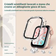 Carica l'immagine nel visualizzatore di Gallery, TOCOL 2 Pezzi Cover Diamanti per Apple Watch SE 3 2 1, Series 6 5 4 40mm con Vetro Temperato Pellicola Protettiva, Coper