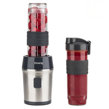 Carica l'immagine nel visualizzatore di Gallery, H.Koenig Mini frullatore SMOO9 Smoothie Maker, 570mL, 300W, 4 lame in acciaio inox, senza BPA, 2 bottiglie portatili da viaggio, frullati e frappé, Grigio
