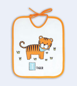 Ti Tin - Confezione Da 7 Bavaglini Impermeabili 73% Cotone - 27% Poliestere Fodera Vinile | Confezione Da 7 Bavaglini con Chiusura a Nastro Per Bambini Da 6 a 18 Mesi, 23x27 cm