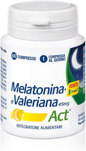 Carica l'immagine nel visualizzatore di Gallery, Melatonina Act + Forte 5 Complex, Integratore Alimentare, 60 Compresse