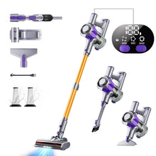 Carica l'immagine nel visualizzatore di Gallery, EUARY Aspirapolvere Senza Fili 40Kpa&amp;450W, 50Mins Scopa Elettrica Senza Aspirapolvere Senza Fili Potente, 11 Stadi Filtrati OLED Smart Anti-Avvolgimento, per Peli Animali/Pavimenti/Tappe