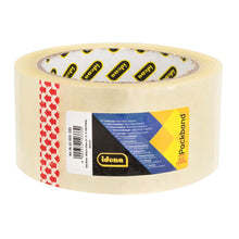 Carica l'immagine nel visualizzatore di Gallery, Idena 90130 - Nastro trasparente, 50 mm x 66 m, 6 rotoli di nastro silenzioso, ideale per traslochi e spedizioni