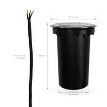 Carica l'immagine nel visualizzatore di Gallery, Ledvion Faretto LED da Incasso per Esterno IP67 3W 230V GU10 rotondo