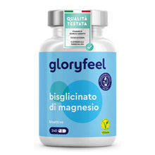 Carica l&#39;immagine nel visualizzatore di Gallery, Magnesio Bisglicinato, 400mg Magnesio Elementare per Dose Giornaliera, Scorta 2 Mesi, Alto Dosaggio, Magnesio Chelato Digeribile ad Alta Biodisponibilità, 100% Vegan