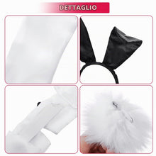 Carica l'immagine nel visualizzatore di Gallery, SATINIOR Set di Accessori per Coniglietti da Donna Cerchietto Coda, Nero