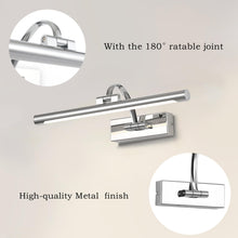 Carica l'immagine nel visualizzatore di Gallery, LED Specchio Lampada 9W 688 Lumen Bagno Specchio Lampada Bianco Neutro 4000K Bagno IP44 Impermeabile No Flicker 230V (Ch