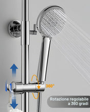 Carica l'immagine nel visualizzatore di Gallery, Supporto universale doccetta, supporto per soffione per asta saliscendi, supporto per doccia regolabile 16-27 mm, suppor