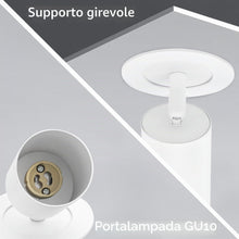 Carica l'immagine nel visualizzatore di Gallery, Faretti da Soffitto Orientabili, GU10 Faretti LED da Soffitto Bianco, Moderna Plafoniera Lampade da soffitto, Faretto LE