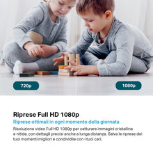 Carica l'immagine nel visualizzatore di Gallery, Tapo C200 Telecamera Wi-Fi Interno FHD, Videocamera sorveglianza, Visione Notturna, 360° Visuale, Audio Bidirezionale, Rilevamento di movimento e notifiche, Allarme acustico e luminoso integrato