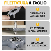 Carica l'immagine nel visualizzatore di Gallery, Hi-Spec Set Maschi e Filiere Metriche M3-M12, Giramaschi e Accessori