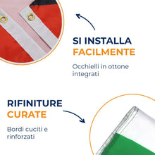 Carica l'immagine nel visualizzatore di Gallery, AZ FLAG Bandiera Palestina 150x90 cm Poliestere Leggero 2 Occhielli