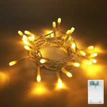 Carica l'immagine nel visualizzatore di Gallery, A.bigwhale Catena Luminosa 3 m 30 LED, Luci LED Batteria bianco caldo con timer 6H, luci fiabesche per interni, Natale, 